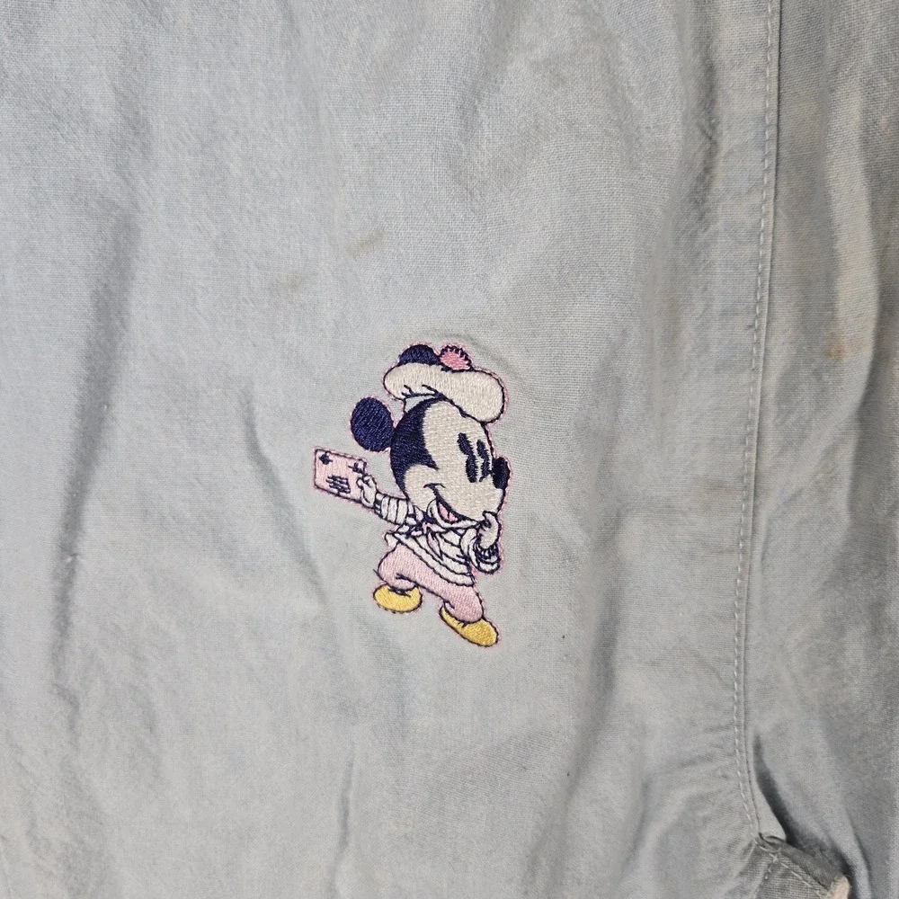 Vintage Disney Baby Mickey & Co. Minnie Mouse Blue Denim Coveralls 24 Months‎